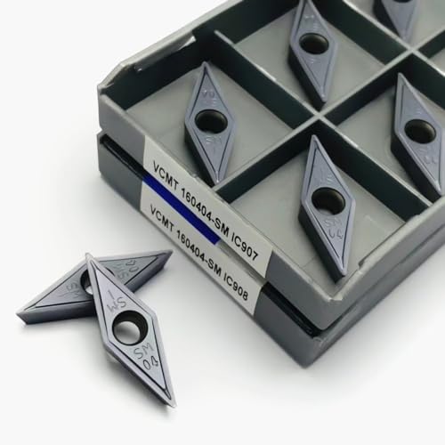 10 piezas Insertos de carburo VCMT160408 para torno CNC miniatura 6