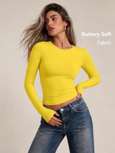 Image of Trendy Queen Womens Long Sleeve T Shirts Fall Fashion Basic Y2K Tops 2026
