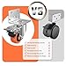 ASHGOOB 2inch L-Shaped Caster Wheels, Side Mount Casters Set of 4, Heavy Duty Casters with Brake, Double Bearing Locking Polyurethane(PU) Wheels for Baby Beds/Cabinets/Furniture（4 Pack