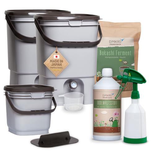 Bokashi Eimer Starterset Premium - EM aktiv - Ferment...