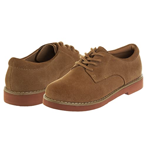 Image of French Toast Kids Oxford Dress Shoes - Lace Up Loafer School Uniform Saddle Shoe for Girls and Boys (Sizes: 11-13 Little Kid / 1-7 Big Kid)