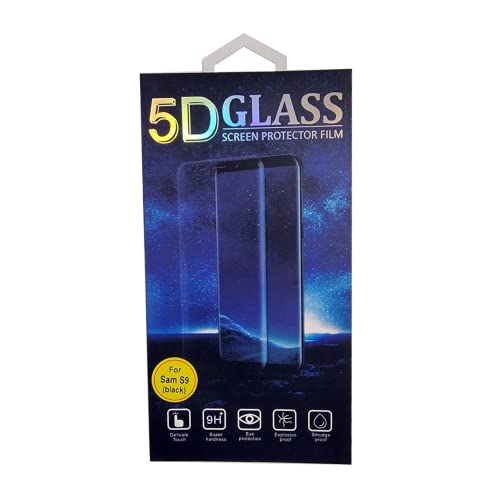 Tempered glass screen protector for Galaxy S9 / S8 with 5.8 inch screen (Black Edge) / Protector de pantalla completa de vidrio templado para Galaxy S9 / S8 con pantalla de 5.8 pulgadas (borde negro)