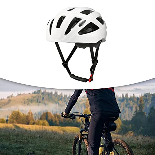 Casco de bicicleta cómodo que no da calor gracias a su carcasa transpirable blanca 7