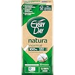 EveryDay Natura Salvaslip Normal, Filtrante 100% Cotone Biologico, Biodegradabile, 20 Unità