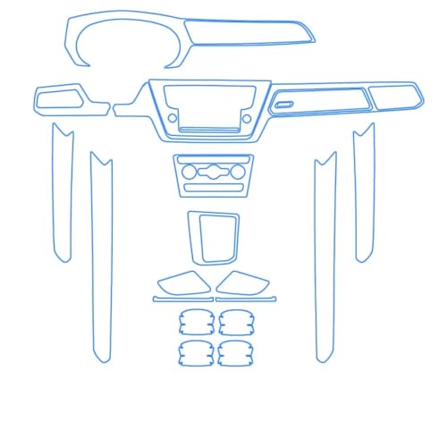 Autocollant intérieur de voiture anti-rayure pour tableau de bord Touran
