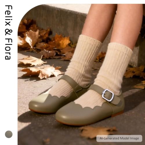 Image of Felix & Flora Toddler Flower Girl Dress Shoes - Baby Girl Ballet Mary Jane Flats for Party School Wedding