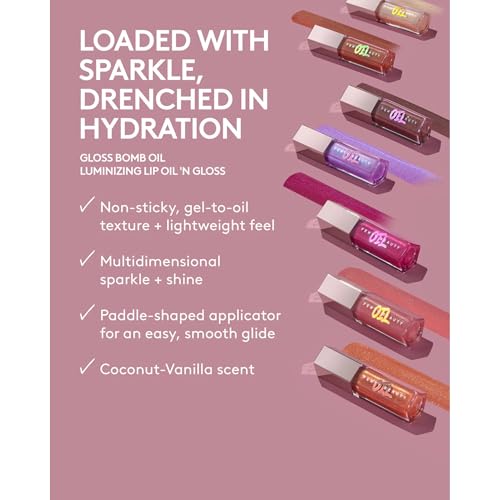 Fenty Beauty Gloss Bomb Luminizing Lip Oil N Gloss - 02 Miss Jellyfish for Women - 0.3 oz Lip Gloss