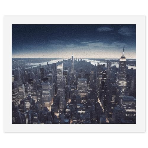 Kit peinture par numéros adulte toile New York peinture à l'huile numérique
