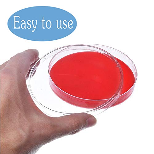 30 PCS 90 x 15 mm Sterile Plastic Petri Dishes with Lid,Bioresearch Sterile Petri Dish,Culture Dishes with Lids,Perfect Kit for Medical,Biological,and School Science Fair Projects Birthday Parties