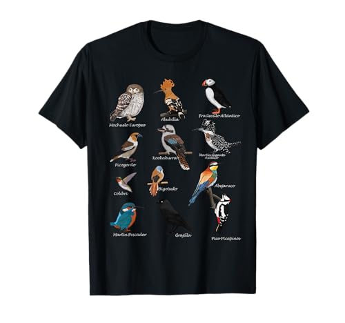 Abubilla Abejaruco Pájaro de Jardín Observador de Aves Camiseta