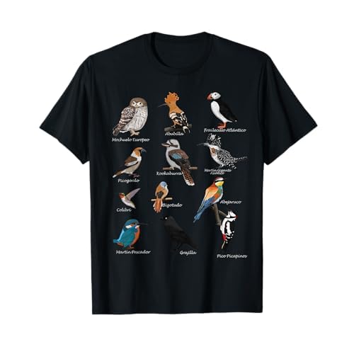Abubilla Abejaruco Pájaro de Jardín Observador de Aves Camiseta