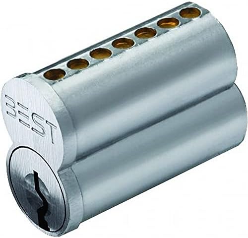 Stanley Best 1C7A1626 Standard 7 Pin A Keyway Uncombinated Core44; Satin Chrome