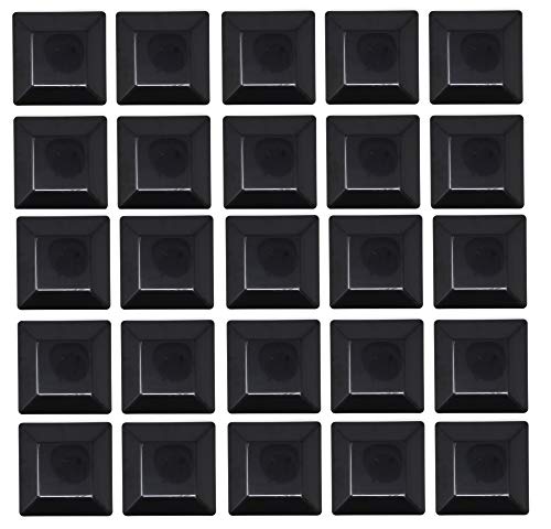 BLACK-6X6 Fence Post Plastic Cap- Pick a Pack (5 5/8 X 5 5/8) Pressure Treated Wholesale/Bulk Pricing (Black 50Pack)
