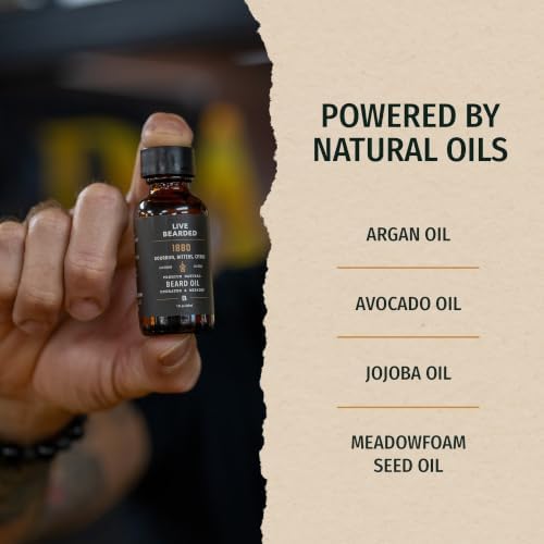 Live Bearded® Beard Oil, Sundaze, Grapefruit, Mandarin, Hops, 1 fl oz - 3