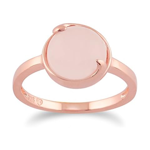 Ivy Gems mujer Plata fina 925 plata redonda Blue Jade Cover