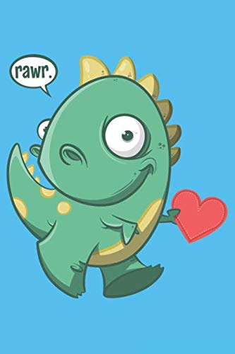 Rawr.: T-Rex Dinosaur Journal Notebook Diary: 120 Lined, Wide Rule Pages