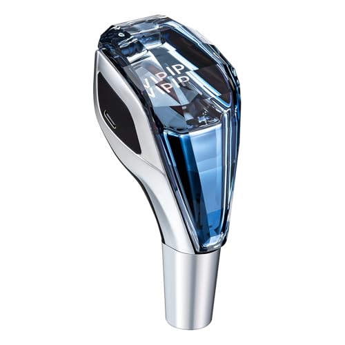 PURISUN VIP Crystal car Shift knob Button LED Touch-Activated Illuminated Gearbox Shift Lever Compatible with Lexus Toyota Mazda Mitsubishi Zero Automatic Transmission Shift Accessories