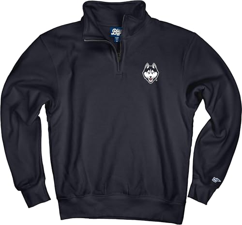 Blue 84 Men's Connecticut Huskies Quarter Zip Sweatshirt Icon Team Color, Team Color, Large by Blue 84 - Image 2