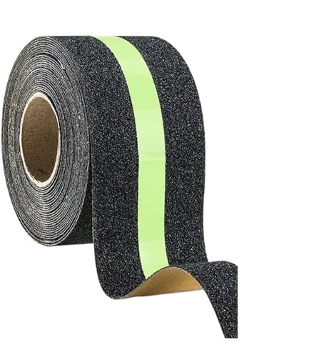 階段用滑り止めテープ,屋外用階段テープ, 2個パック 滑り止め 暗闇で光るテープ マルチカラー 複数サイズ(10m)