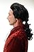 WIG ME UP- 4287-P103 Peluca Halloween Carnava Barroco Negro coleta Noble Poeta...