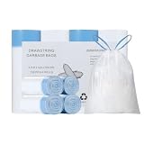 JIMMRAUMADIA Sacchetti Spazzatura con Cordin 132 x 35L, Degradabili,