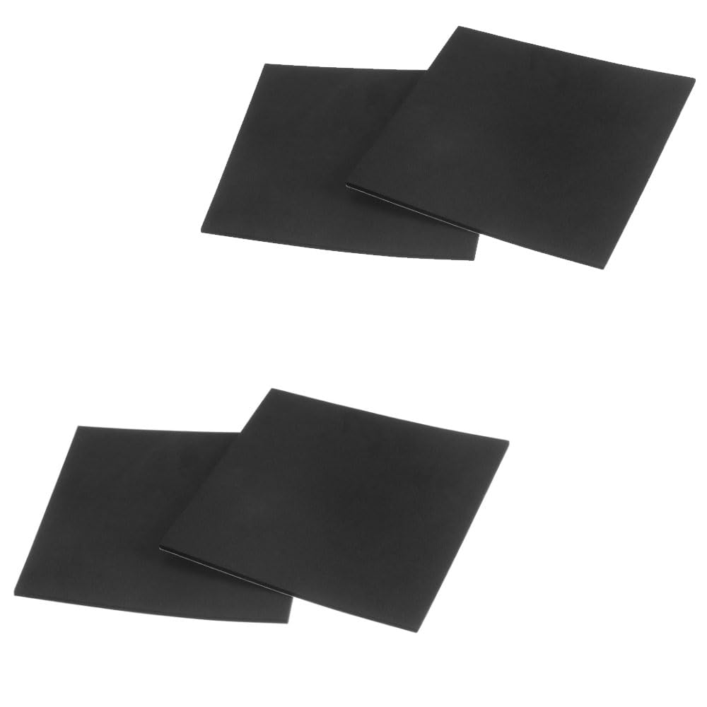 8 Pcs Black Adhesive Foam Padding 1/4 in Thick X 4in X 4in, Neoprene Foam AntiVibration Pads,Self Stick Anti-Slip Adhesive Anti Vibration Foam Pad (6, 4In*4In*1/4In)