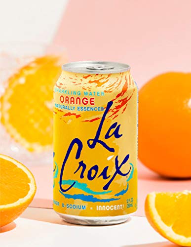 La Croix Sparkling Water, Orange, 12 Fl Oz (pack of 8)