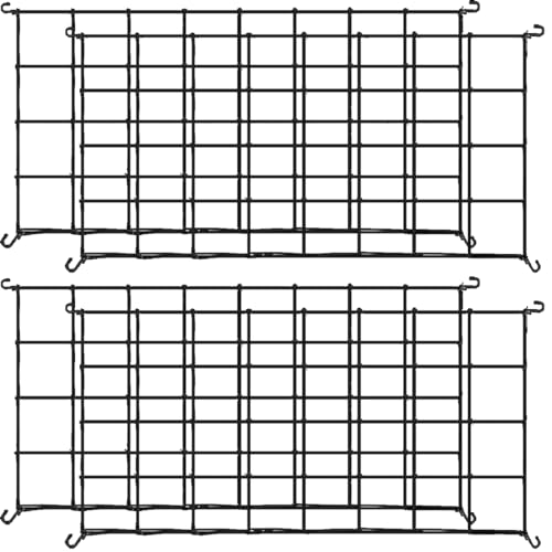 Voittozege 4 Pack Trellis Net for Grow Tent 2 x 4Ft Heavy-Duty Elastic Plant Net with12 Hooks Flexible Elastic for Gardening, and Horticulture(Plastic)