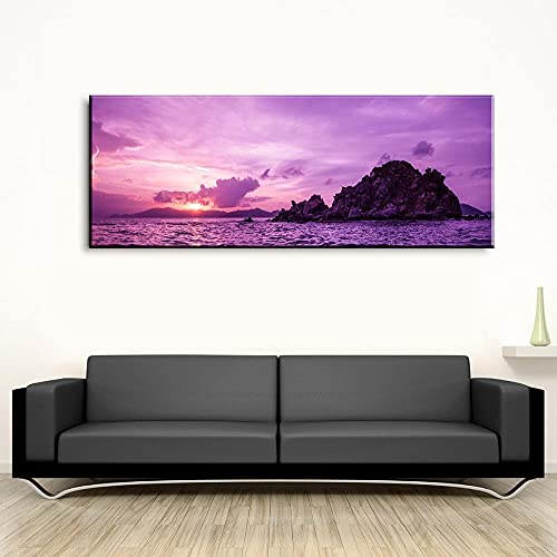 Broderie diamond painting complet ciel coloré 60x120cm grand format