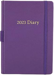 Diary 2023 Day to Page - Diary 2023 from January 2023 to December 2023, Productivity A5 Daily Planner with Monthly Tabs, Inner Pocket, Banded, 14.3 X 21 cm