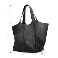 Montana West Tote Bag for Women Large Hobo Purses and Handbags Designer Gift Black MWC-567BK — image 6