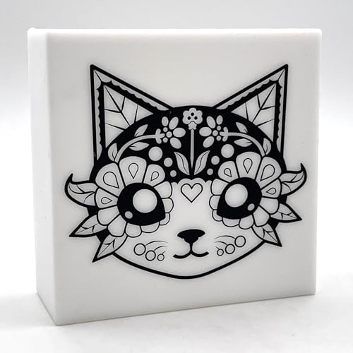 Kit artesanal iluminación nocturna para colorear gato miniatura 2