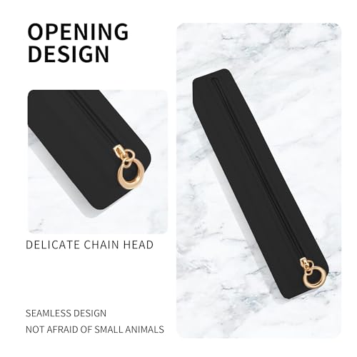 Nuomeisi Silicone Makeup Brush Holder, Portable Travel Essentials, Stand-up Cosmetic Bag Case, Toiletry Organizer with Upgraded Zipper Closure- Ideal for Daily Use and Travel (Black)3