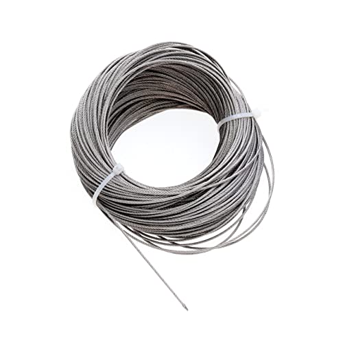 JECOMPRIS 304 Roll Wire Rope Stainless Steel Wire Rope Hard Rope Steel Wire Ropes