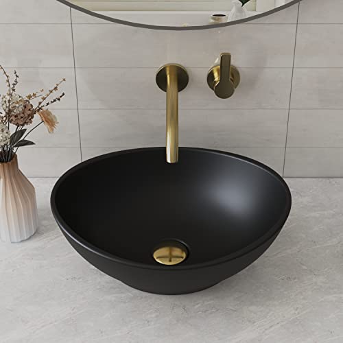 Deervalleydv1v0011horizonblackbathroomsink16x13ovalbathroomvesselsinkabovecountervanityceramicsink Urban Country Home Decor Deervalley dv 1v0011 horizon black bathroom sink 16×13 oval bathroom vessel sink above counter vanity ceramic sink urban country home decor