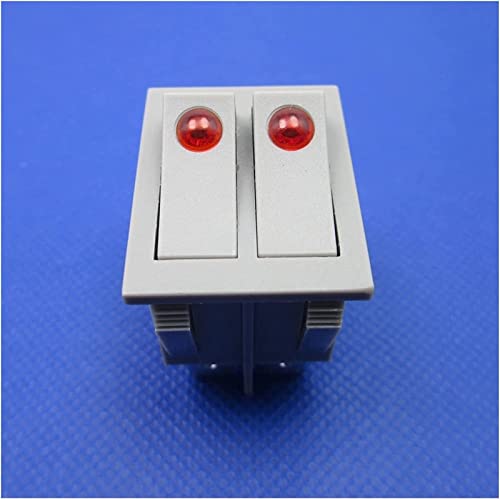 Réparer bouton chauffage en panne avec l'interrupteur double 6 broches 16A gris