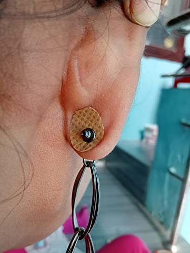 Image of Beauty Tool Invisible Ear Lobe Tapes /Waterproof /Stickers Patches /Heavy Earrings Supporter for Girls & Women Ear Lobe Supporter (Skin Colour) (20 Patches)