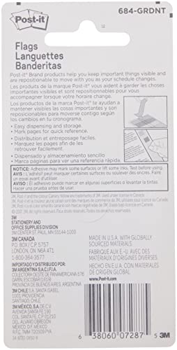 Post-It Pattern Flags, 100/On-The-Go Dispenser, .47 In, Gradient Pattern Collection (684-Grdnt) #TOP1