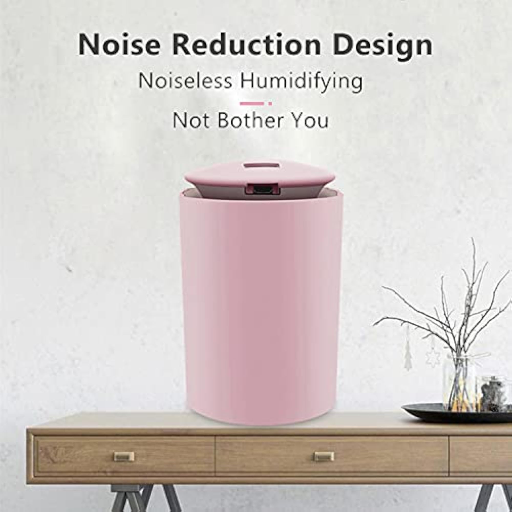 260mL Mist Humidifier Diffuser with LED Light for Car