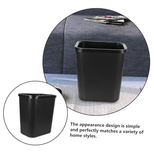 Caneca de basura rectangular de plástico para espacios estrechos miniatura 4