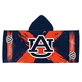 Northwest Auburn Tigers NCAA Cross Out Youth Hooded Micro Fiber Towel 22 x 51 Inches