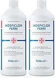 AIESI® Desinfektionsmittel für medizinische Instrumente und Geräte einsatzbereit basierend auf Benzalkoniumchlorid 1 Liter Flasche HOSPICLOR FERRI (Packung mit 2)
