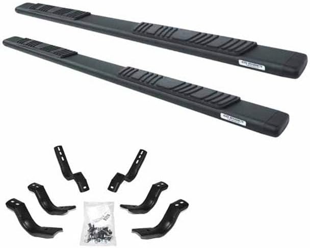 Replacement for/Chevy Silverado 3500HD with A Crew CAB Year 2009 Xtreme Low Profile 5 INCH Textured Black Galvanized Steel SIDESTEPS by Technical Precision