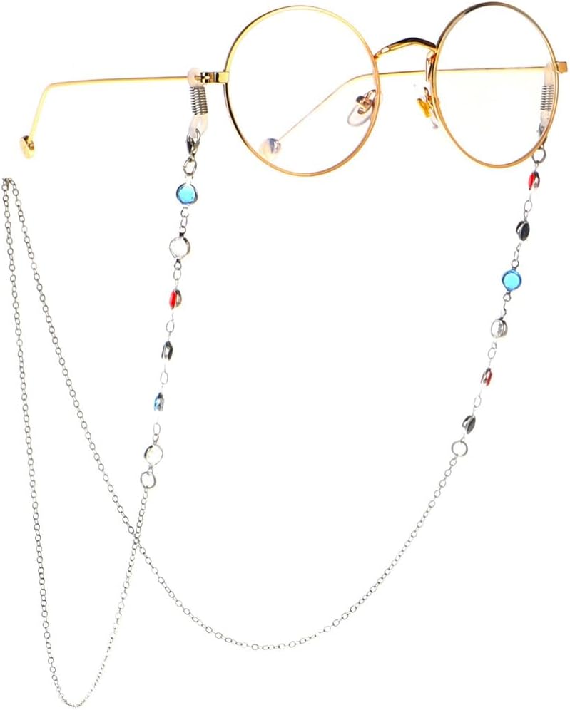 Non-fading Multifunctional Chain Sunglasses Decorative Eyewear(E)