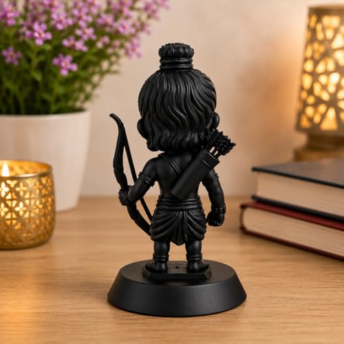 Image of Baby Shiva Idol Murti for Car Dashboard, Home Temple & Office | Mahadev Statue with Trishul | Resin Handcrafted Shiv Ji Murti for Pooja Room Decor, Spiritual Gift & Home Decoration