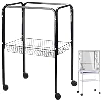 Amazon | Barino バードケージラック、ペットケージトレイ、鉄製