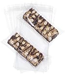 100Pack 3x6Inches Sacs à barres Granola Sacs d'emballage en cakesile Riz KrispiesTtreats Emballage individuel en Cellophane pour traiter les biscuits de la barre de céréales