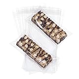 ROSPAKTEK 100Pack 3x6Inches Granola Bar Bags Cakesicle Packaging Bags Rice KrispiesTtreats Individually Wrapped Cellophane Packaging for Treat Cereal Bar Cookies Macaron Soap Chocolate Truffle