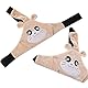 Feelairy Baby Autositz Kopfband, Kindersitz Befestigung Kopfband Einstellbare Baby Kopfstützgurt Kopfstützhalter Sicherheitssitz Befestigungsgurt für Kinder Baby (Braun)