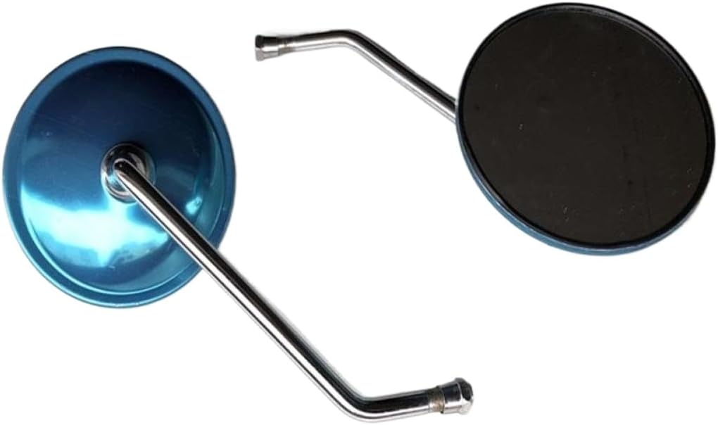 10mm Thread Oval Rearview Motorcycle Side Mirror Compatible with GN125 GN 125 Sprint GTS